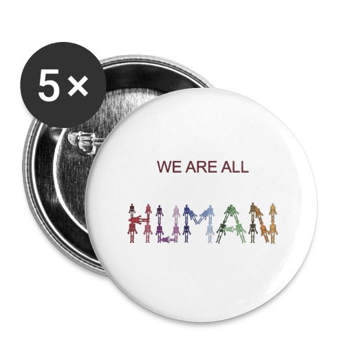 human - Buttons large 2.2'' (5-pack)