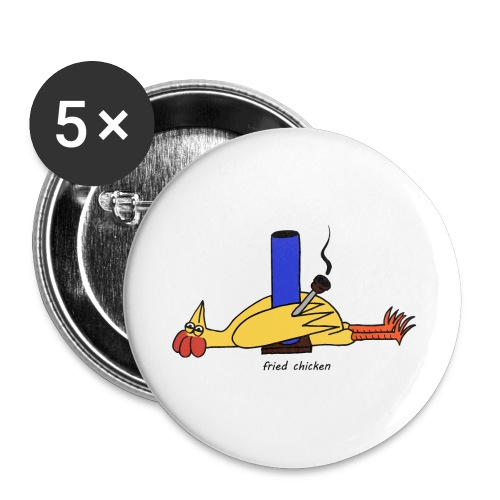 fried chicken - Buttons large 2.2'' (5-pack)