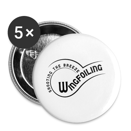 wing foiling - shooting the breeze - Buttons large 2.2'' (5-pack)