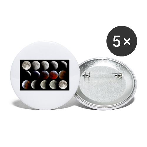 Lunar Eclipse Progression - Buttons large 2.2'' (5-pack)