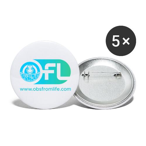 Observations from Life Logo with Web Address - Buttons large 2.2'' (5-pack)