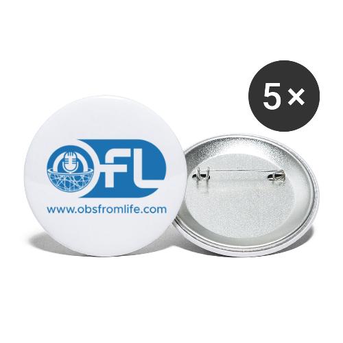 Observations from Life Logo with Web Address - Buttons large 2.2'' (5-pack)