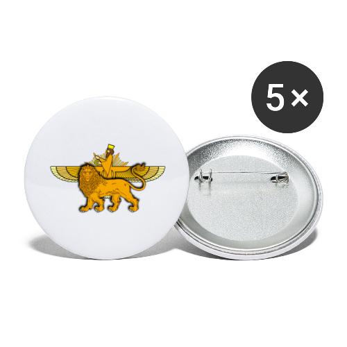 Lion Sun Faravahar - Buttons large 2.2'' (5-pack)