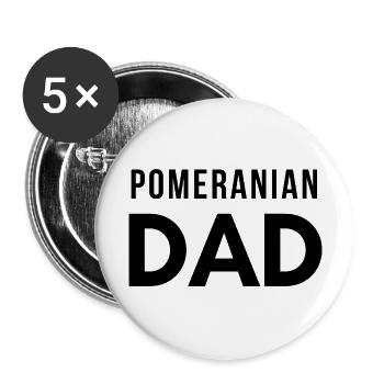 Pomeranian Dad - Buttons large 2.2'' (5-pack) - white