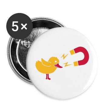 Logo chick magnet womanizer - Buttons large 2.2'' (5-pack) - white