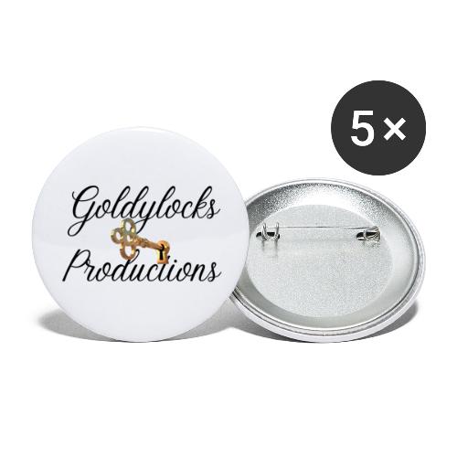 Goldylocks Productions Logo - Buttons large 2.2'' (5-pack)