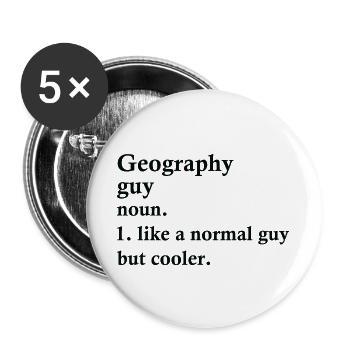 Geography Guy Funny Geographer Definition - Buttons large 2.2'' (5-pack) - white