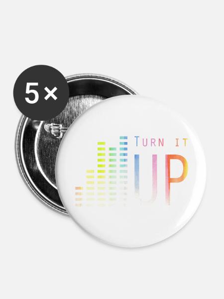Music Lover Design - Buttons large 2.2'' (5-pack) - white