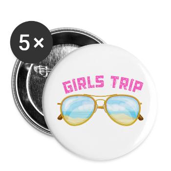 Beach trip - Buttons large 2.2'' (5-pack) - white