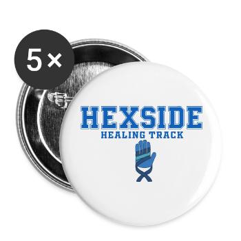 Hexside Healing Track - Buttons large 2.2'' (5-pack) - white