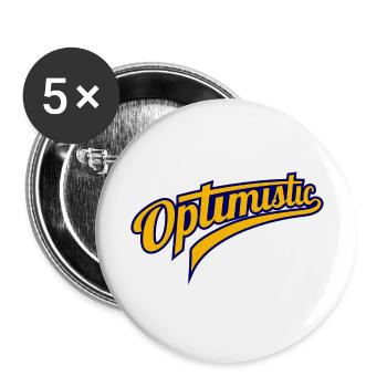 stay optimistic - motivational words - Buttons large 2.2'' (5-pack) - white