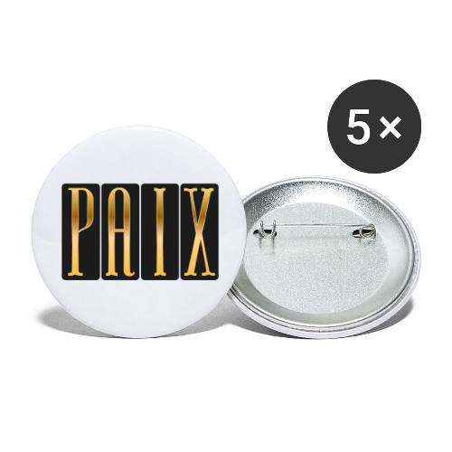 Golden Peace - Buttons large 2.2'' (5-pack)