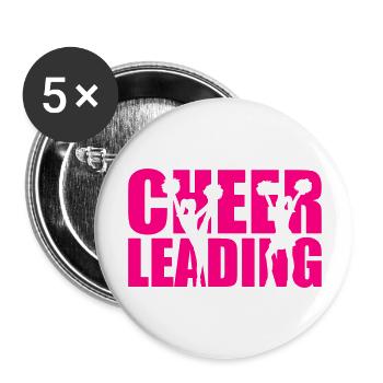 Cheerleading - Buttons large 2.2'' (5-pack) - white