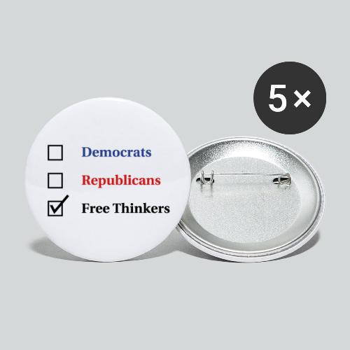 Election Ballot Free Thinkers - Buttons large 2.2'' (5-pack)