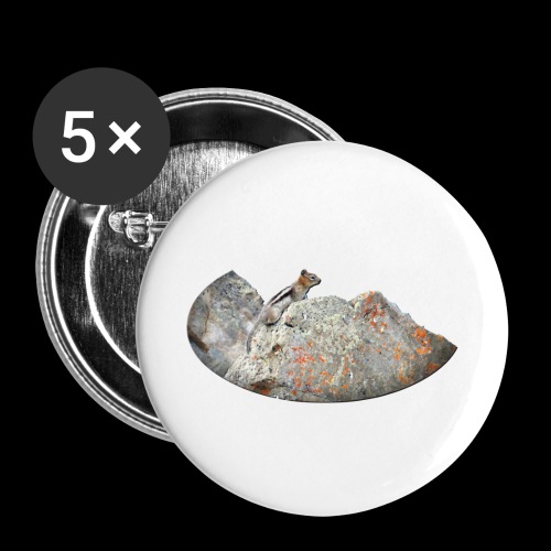 Chipmunk On Rocks - Buttons large 2.2'' (5-pack)