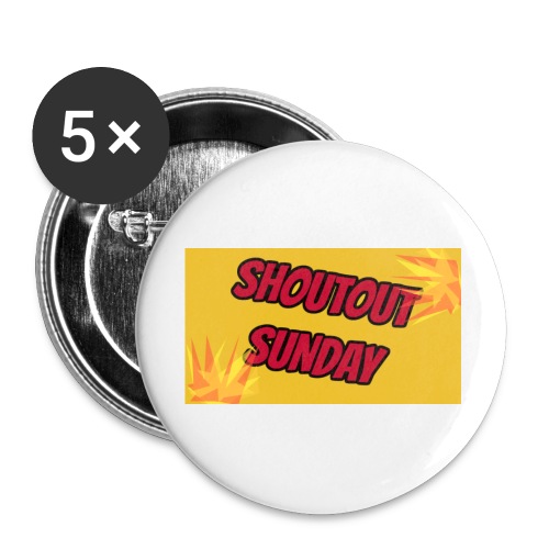 SHOUTOUT Sunday Merch - Buttons large 2.2'' (5-pack)