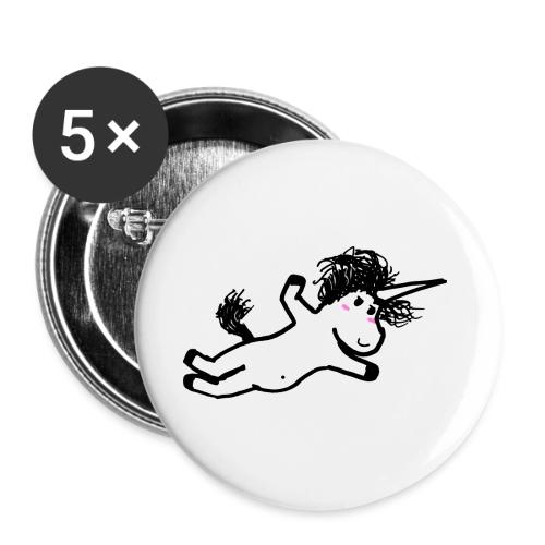 falling unicorn - Buttons large 2.2'' (5-pack)