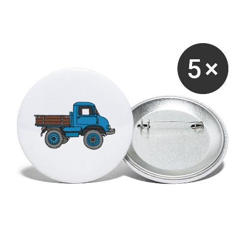 Blue off-road truck - Buttons large 2.2'' (5-pack)
