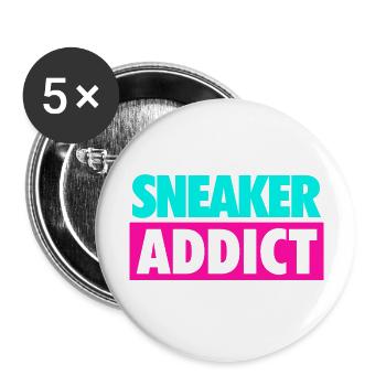 sneaker addict south beach - Buttons large 2.2'' (5-pack) - white