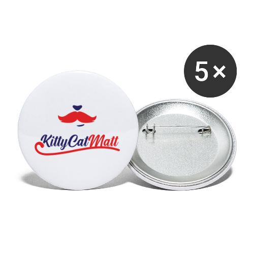 Mustache Logo - Buttons large 2.2'' (5-pack)