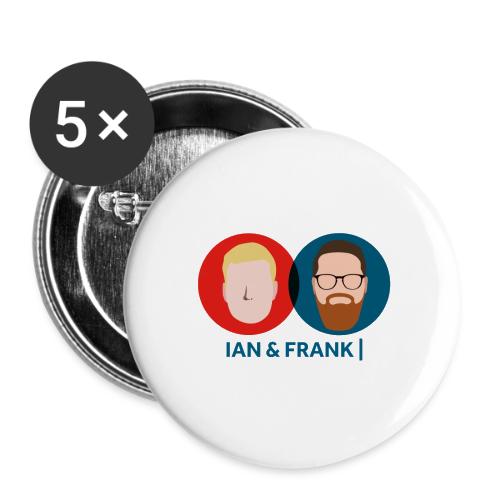 Ian & Frank - Lot de 5 grands badges (2,2 po)