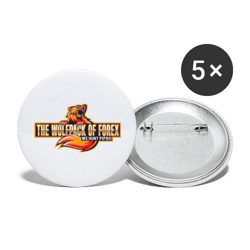 The WolfPack of Forex - Buttons large 2.2'' (5-pack)