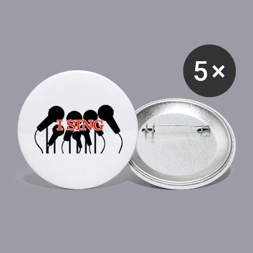 I SING - Buttons large 2.2'' (5-pack)