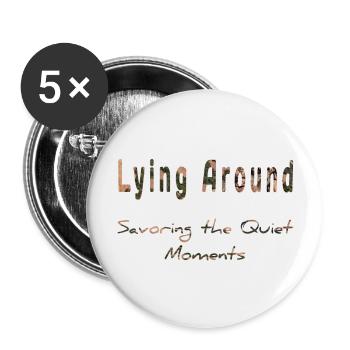 Savoring the quiet moments - Buttons large 2.2'' (5-pack) - white