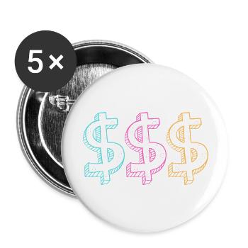 Business Entrepreneur Money Maker - Buttons large 2.2'' (5-pack) - white