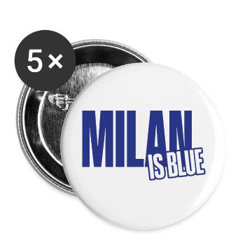 Milan Is Blue - Buttons large 2.2'' (5-pack) - white