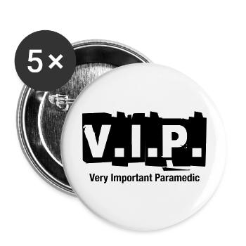 V.I.P. Very Important Paramedic - Buttons large 2.2'' (5-pack) - white
