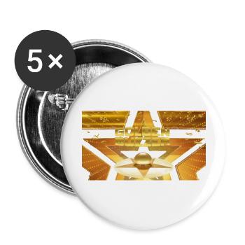 Golden Buzzer - Buttons large 2.2'' (5-pack) - white