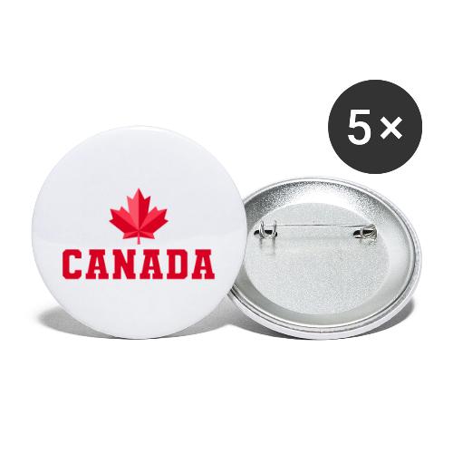 Canada with a maple leaf - Buttons large 2.2'' (5-pack)