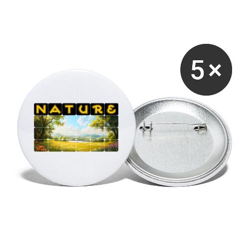 Nature: Summer Fields - Buttons large 2.2'' (5-pack)
