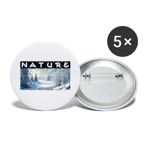 Nature: Frozen Horizon - Buttons large 2.2'' (5-pack)