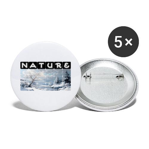 Nature: Winter Embrace - Buttons large 2.2'' (5-pack)