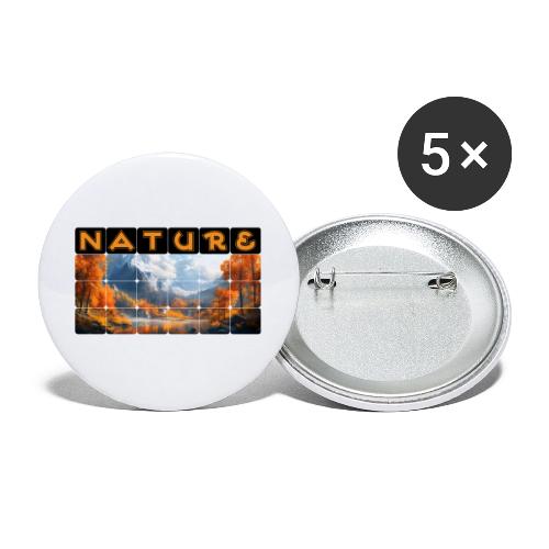 Nature: Golden Autumn Escape - Buttons large 2.2'' (5-pack)