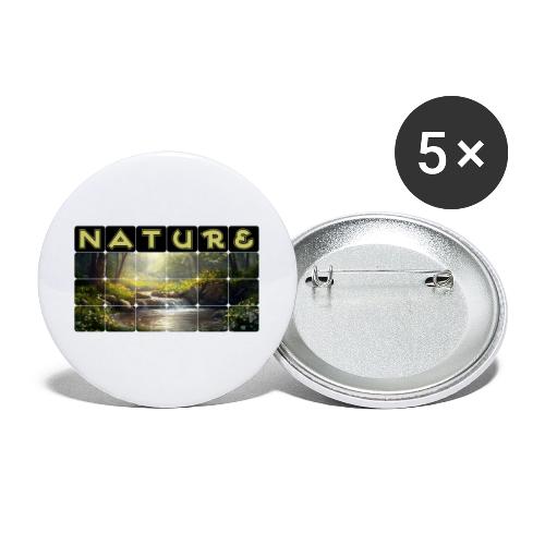 Nature: Verdant Bloom - Buttons large 2.2'' (5-pack)