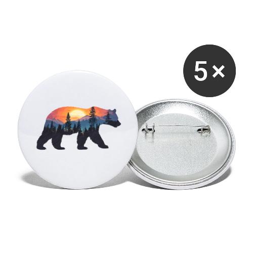 Mountain Spirit Bear - Buttons large 2.2'' (5-pack)