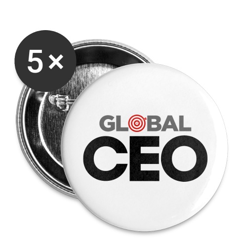 Global CEO T-shirt - Buttons large 2.2'' (5-pack)