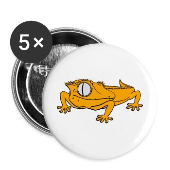 Crested gecko - Buttons large 2.2'' (5-pack) - white