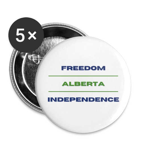 ALBERTA INDEPENDENCE - Buttons large 2.2'' (5-pack)