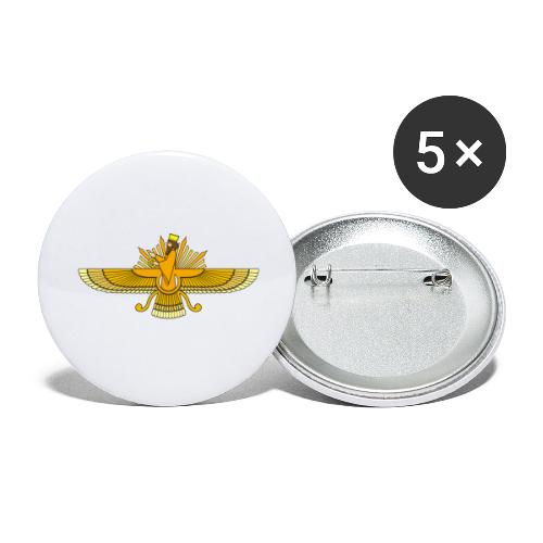 Faravahar Shiny Colorful - Buttons large 2.2'' (5-pack)