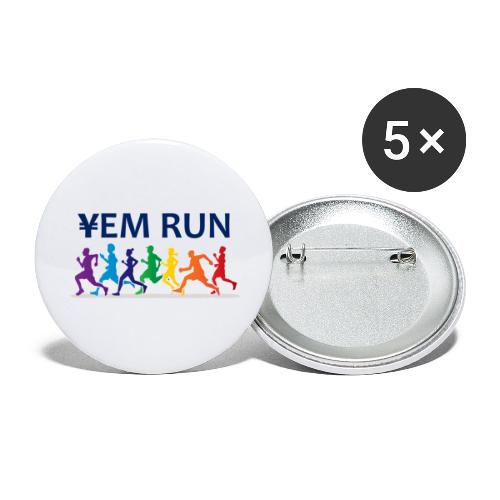 YEM RUN - Buttons large 2.2'' (5-pack)