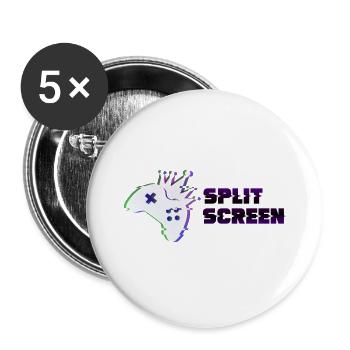 split screen logo 2022 - Buttons large 2.2'' (5-pack) - white