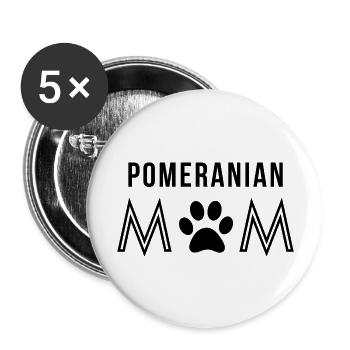 Pomeranian Mom, Pomeranian - Buttons large 2.2'' (5-pack) - white