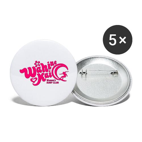 Wahine Kai Logo pink - Buttons large 2.2'' (5-pack)