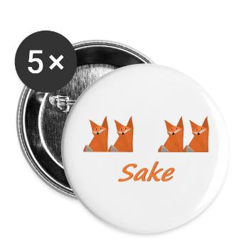 4Fox - Buttons large 2.2'' (5-pack) - white