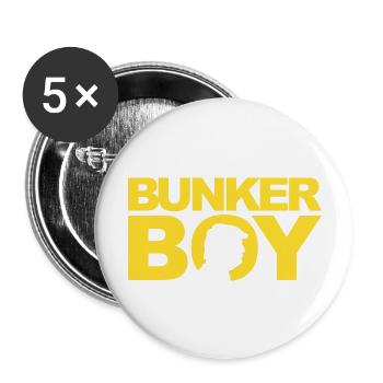 Bunker Boy - Buttons large 2.2'' (5-pack) - white