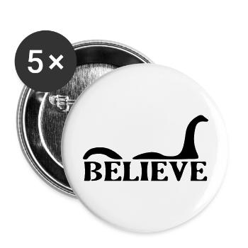 Cryptid Loch Ness Monster Nessie Believe - Buttons large 2.2'' (5-pack) - white
